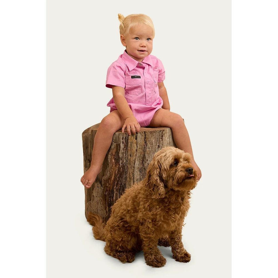 Ringers Western Ringers Short Sleeve Work Shirt Romper