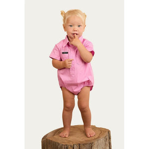 Ringers Western Ringers Short Sleeve Work Shirt Romper