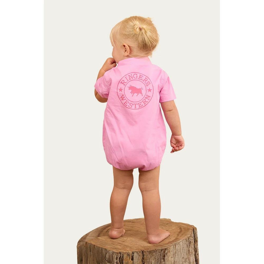 Ringers Western Ringers Short Sleeve Work Shirt Romper