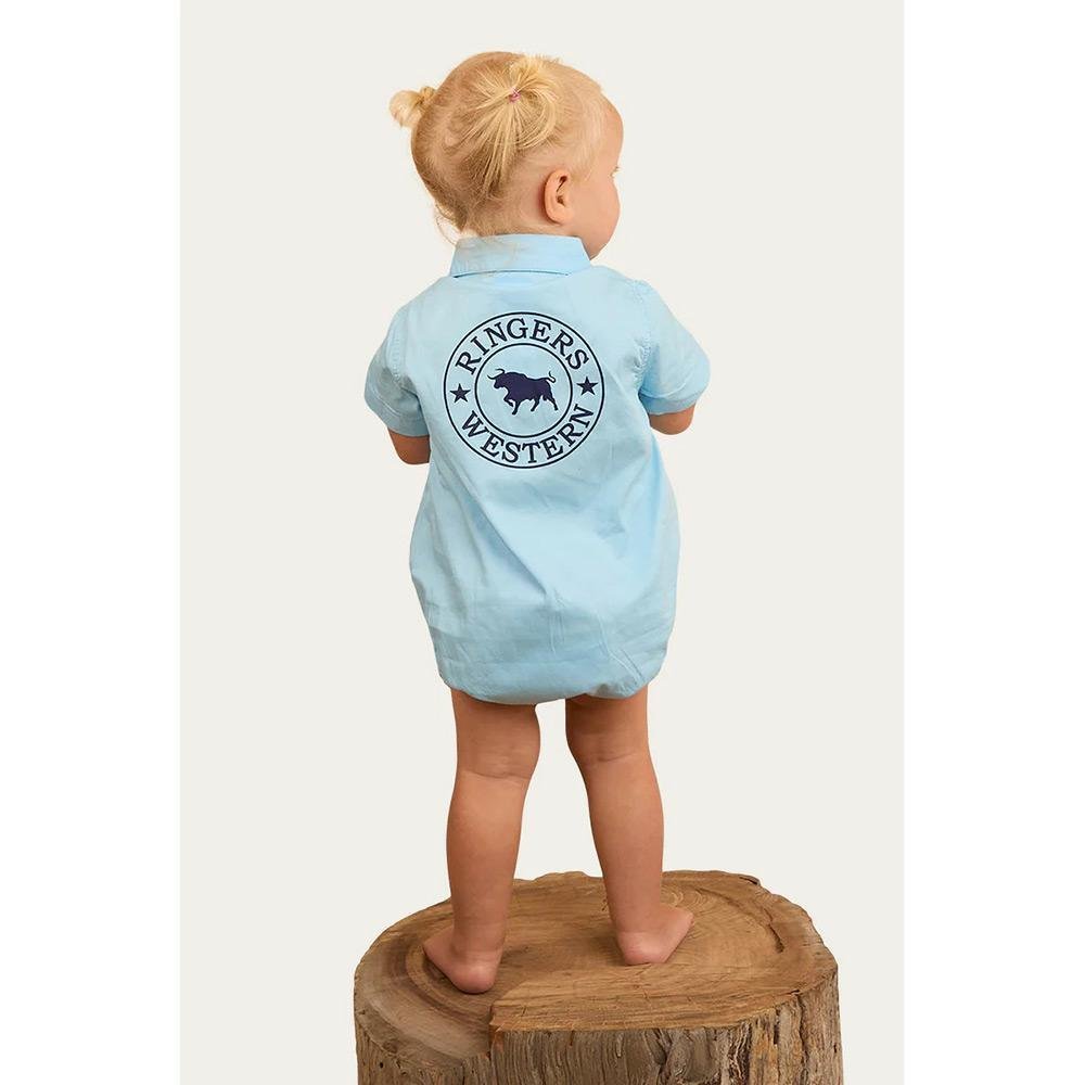 Ringers Western Ringers Short Sleeve Work Shirt Romper