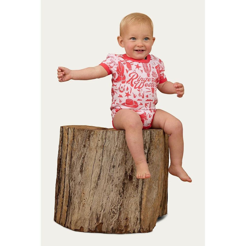 Ringers Western Bootscootin Babies Romper