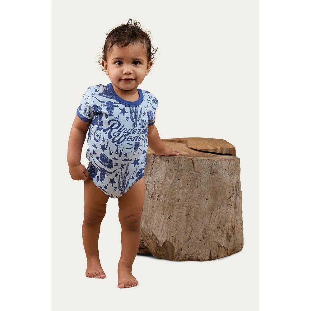 Ringers Western Bootscootin Babies Romper
