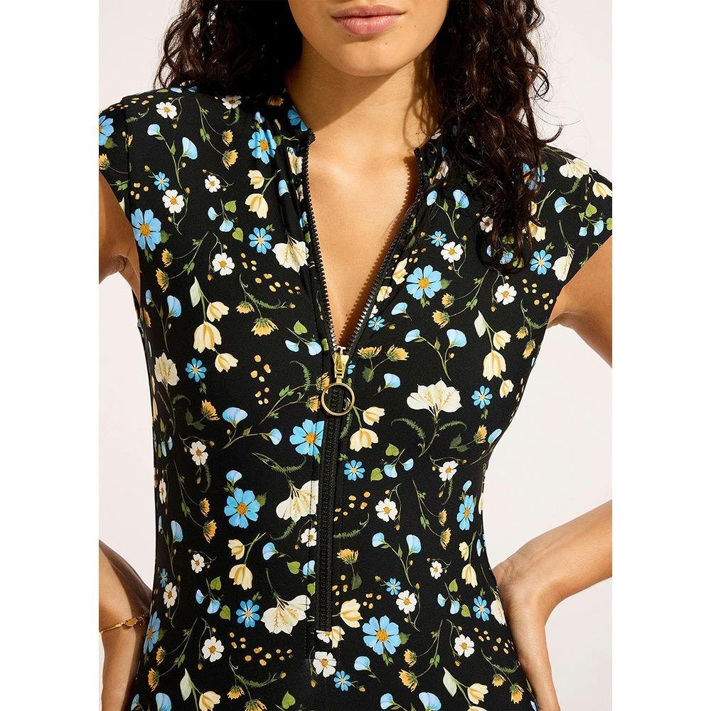 Seafolly Modern Romance Zip Front One Piece