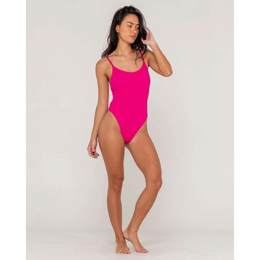 Rusty Sandalwood Low Back One Piece Swimsuit