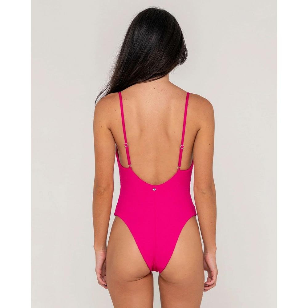 Rusty Sandalwood Low Back One Piece Swimsuit