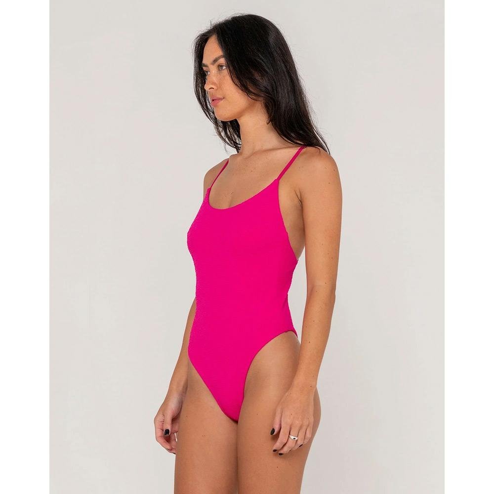 Rusty Sandalwood Low Back One Piece Swimsuit