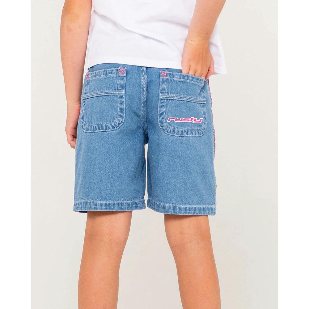 Rusty Flip Girl Wide Denim Jort