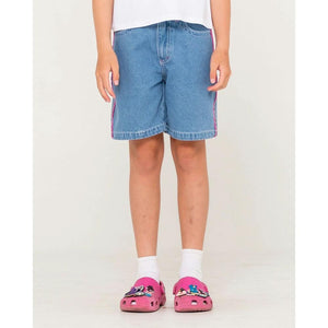 Rusty Flip Girl Wide Denim Jort