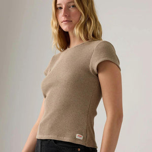 Levis Dry Goods Waffle Cap-Sleeve Tee