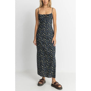 Rhythm Fleur Floral Gathered Maxi Dress