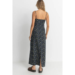 Rhythm Fleur Floral Gathered Maxi Dress