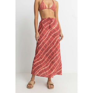 Rhythm Sahara Tie Dye Bias Cut Maxi Skirt