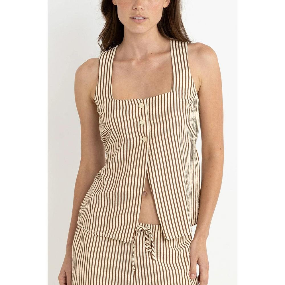 Rhythm Cove Stripe Long Vest