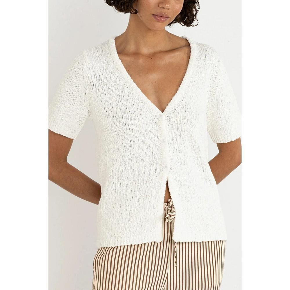 Rhythm Adele Short Sleeve Knit Cardigan