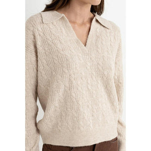 Rhythm Lexie V-Neck Collared Jumper