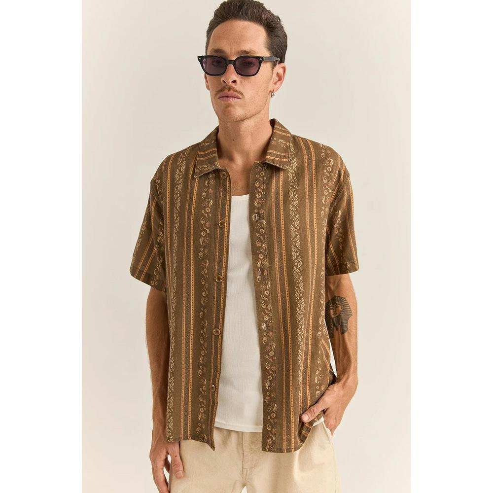 Rhythm Paisley Stripe Ss Shirt