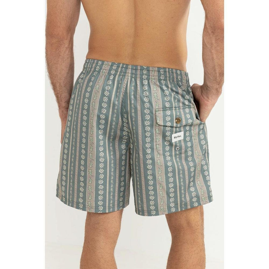 Rhythm Paisley Stripe Beach Short