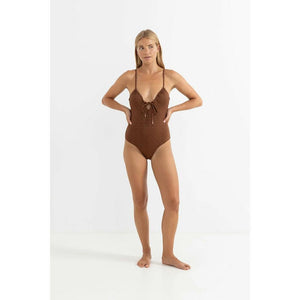 Rhythm Sunset Tie Front One Piece