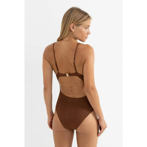 Rhythm Sunset Tie Front One Piece