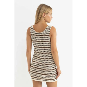 Rhythm Tami Stripe Scoop Neck Mini Dress