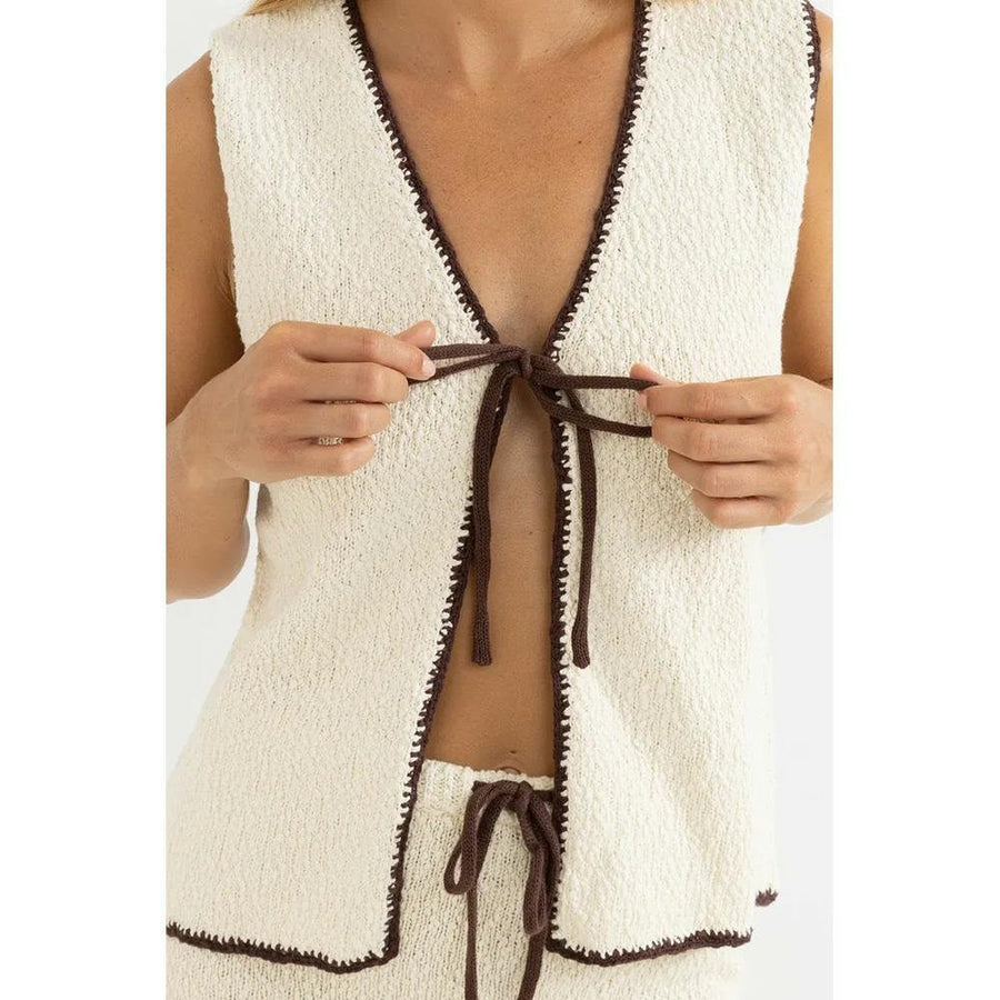 Rhythm Adele Contrast Longline Knit Vest