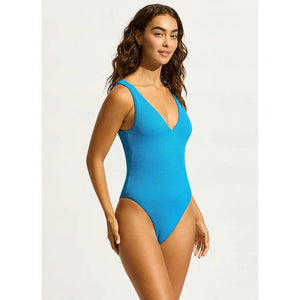 Seafolly Sea Dive Deep V Neck One Piece