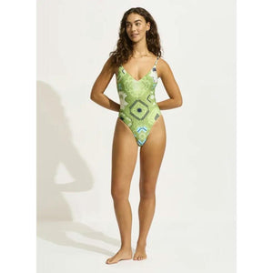 Seafolly Kasbah V Neck One Piece