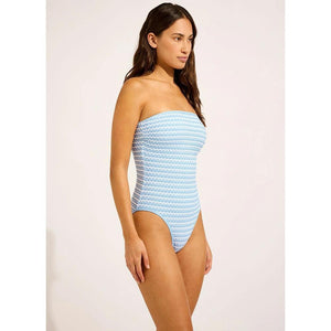 Seafolly Mesh Effect DD Bandeau One Piece