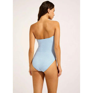 Seafolly Mesh Effect DD Bandeau One Piece