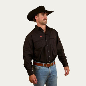 Ringers Western Pilbara Ripstop Full Button Work Shirt