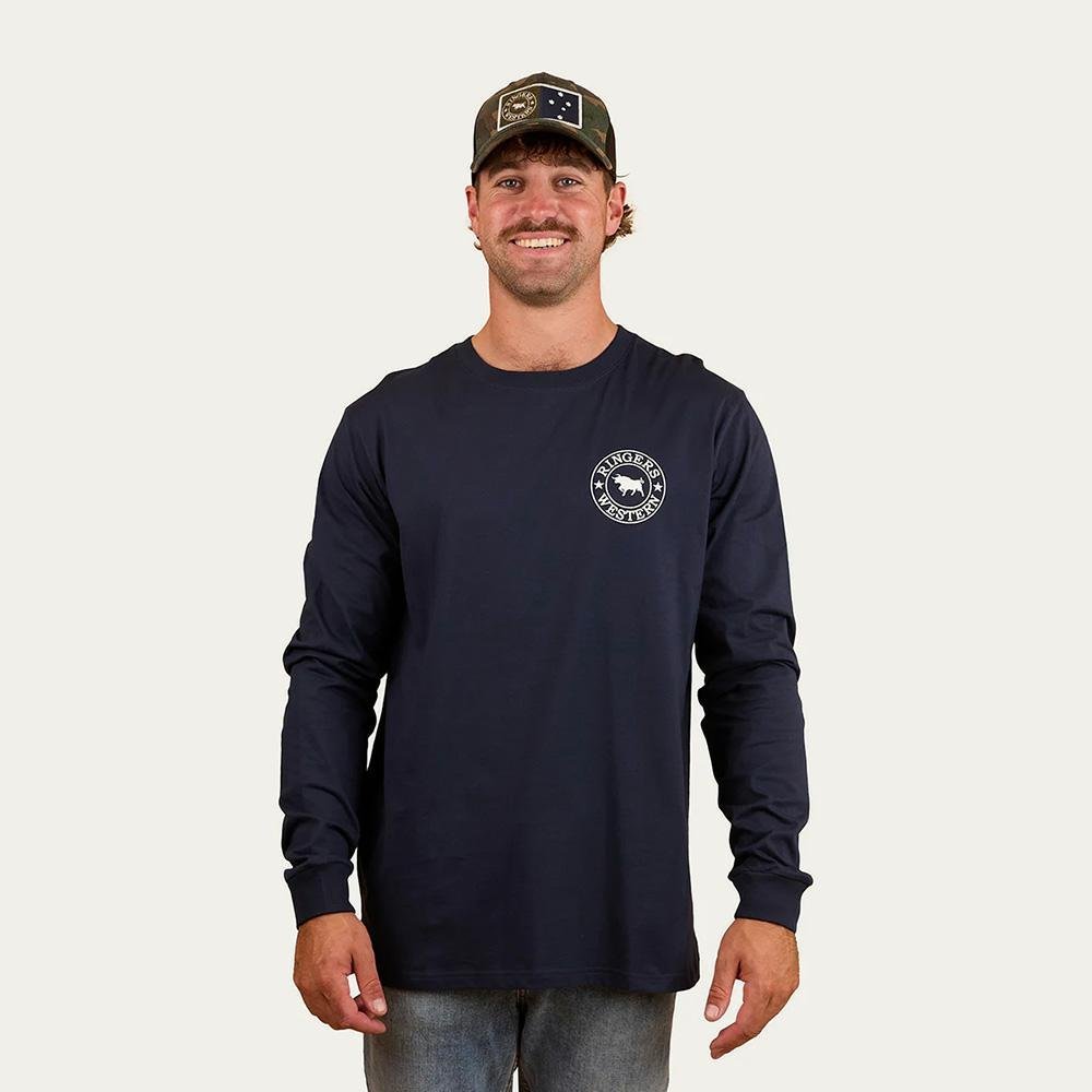 Ringers Western Signature Bull Loose Fit Long Sleeve T-Shirt