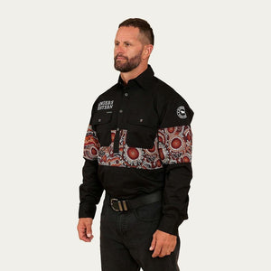 Ringers Western Walkabout Warrior Half Button Work Shirt