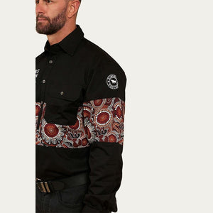 Ringers Western Walkabout Warrior Half Button Work Shirt