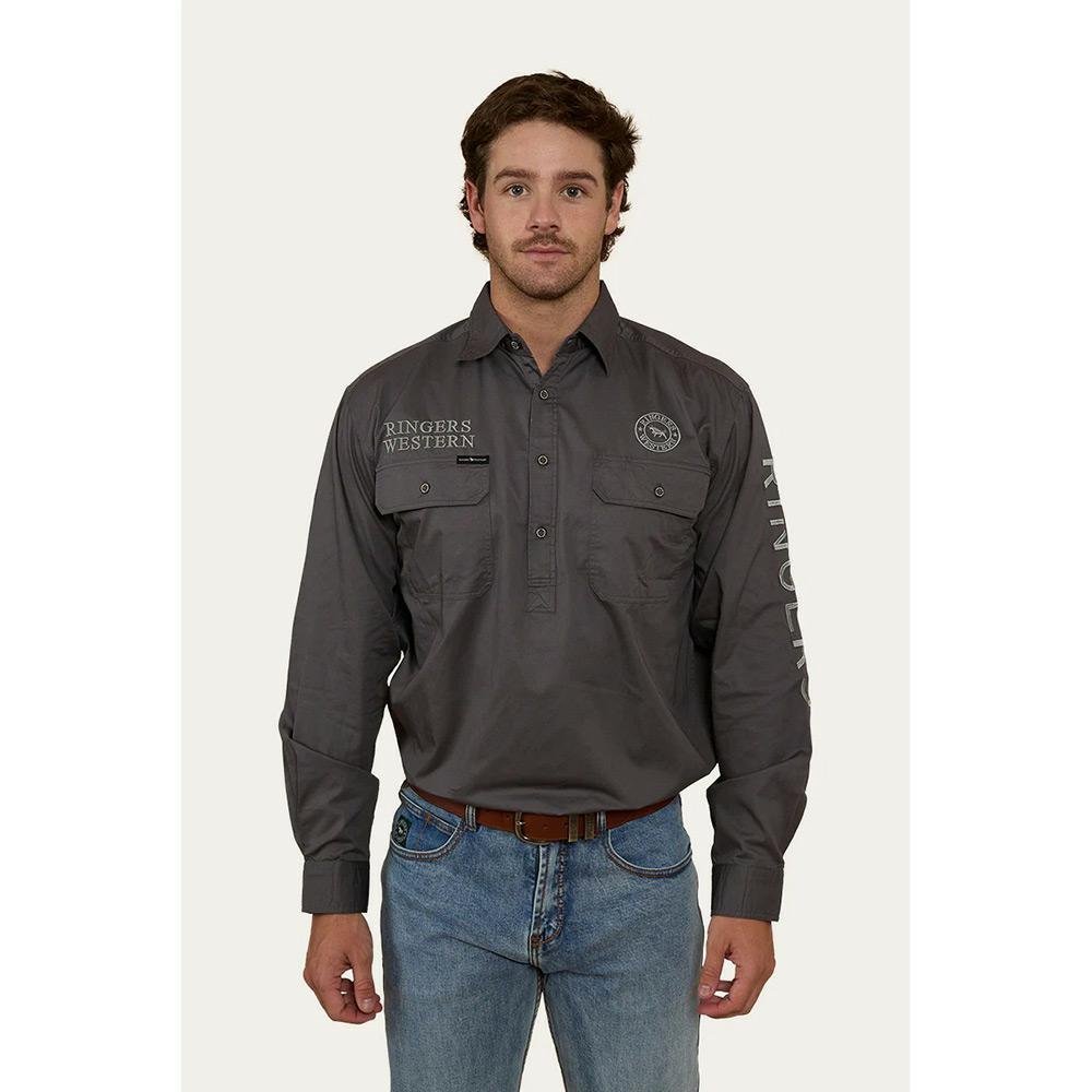 Ringers Western Hawkeye Half Button Work Shirt