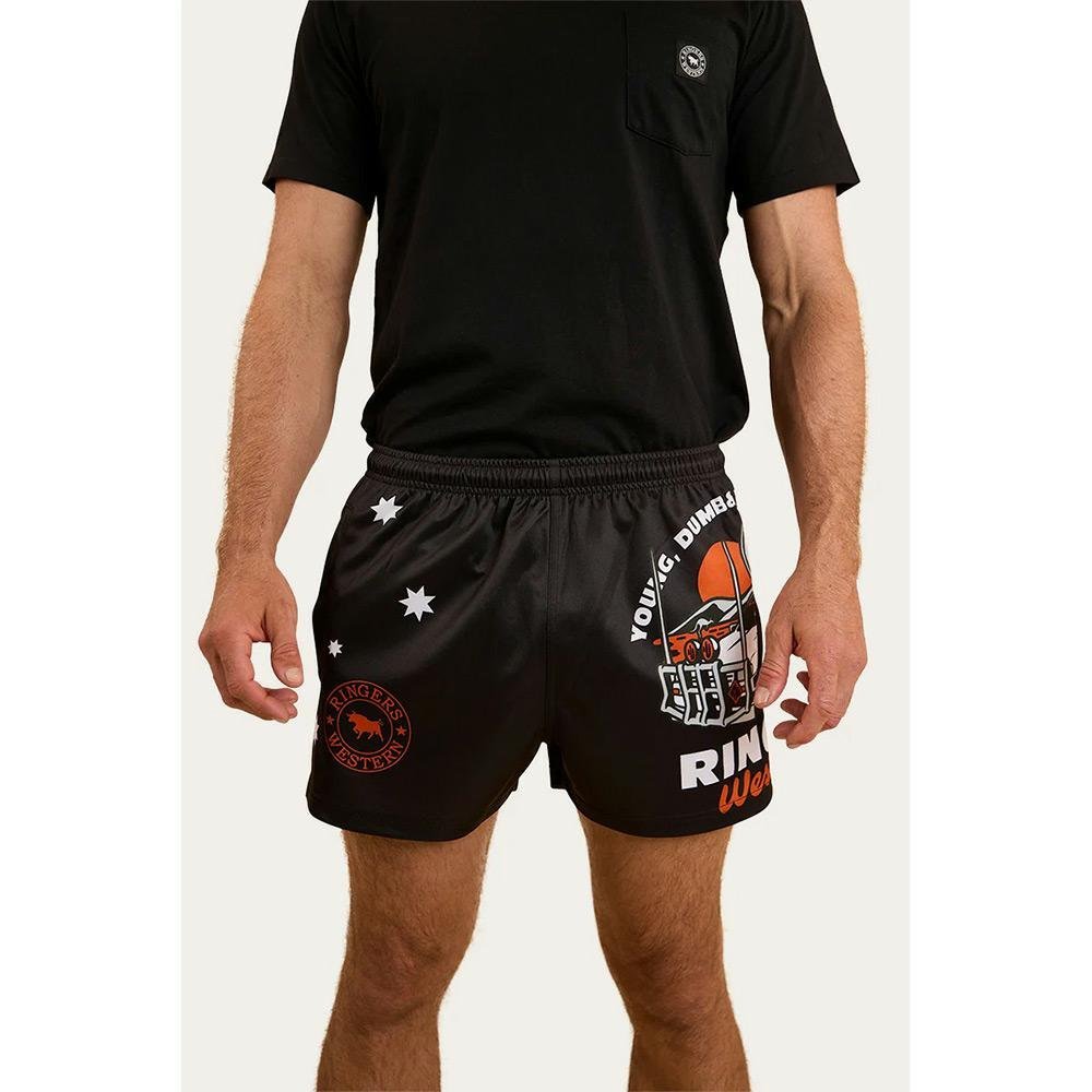 Ringers Western Young and Dumb Footy Shorts