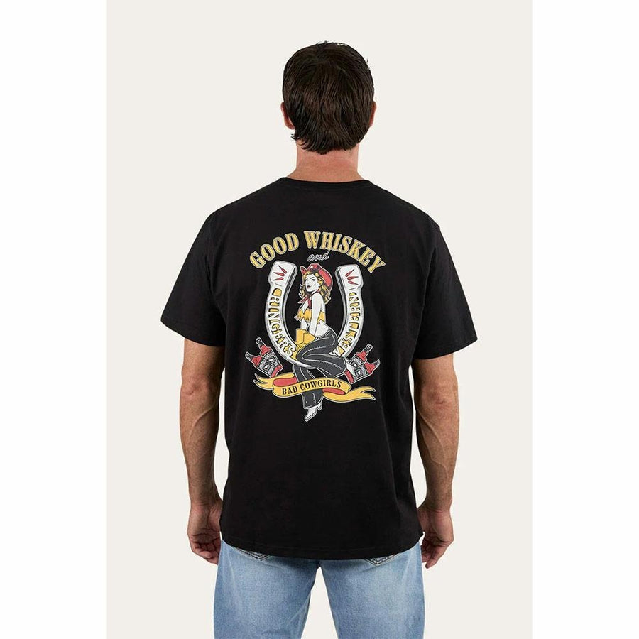 Ringers Western Bad Cowgirls Mens T-Shirt