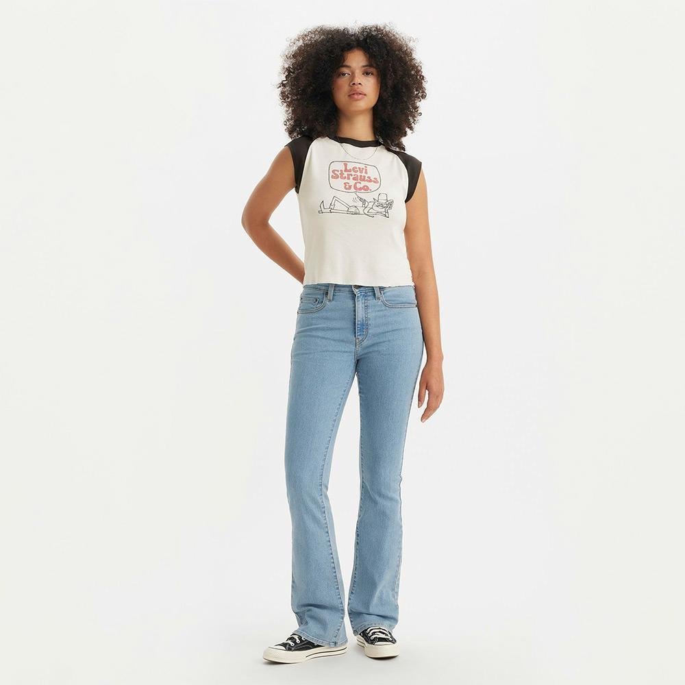Levis 725 High Rise Bootcut Jeans - Accent of Azalea