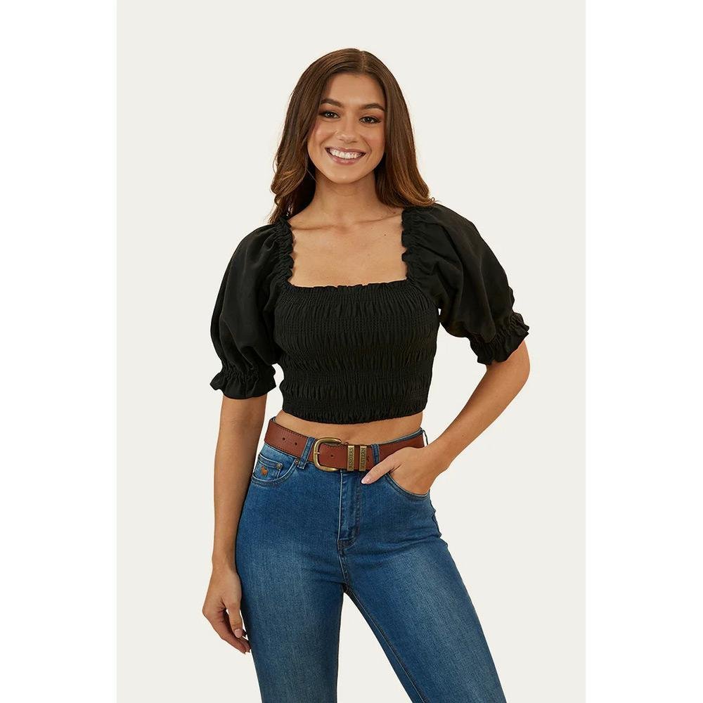 Ringers Western Rosabel Shirred Top