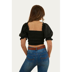 Ringers Western Rosabel Shirred Top