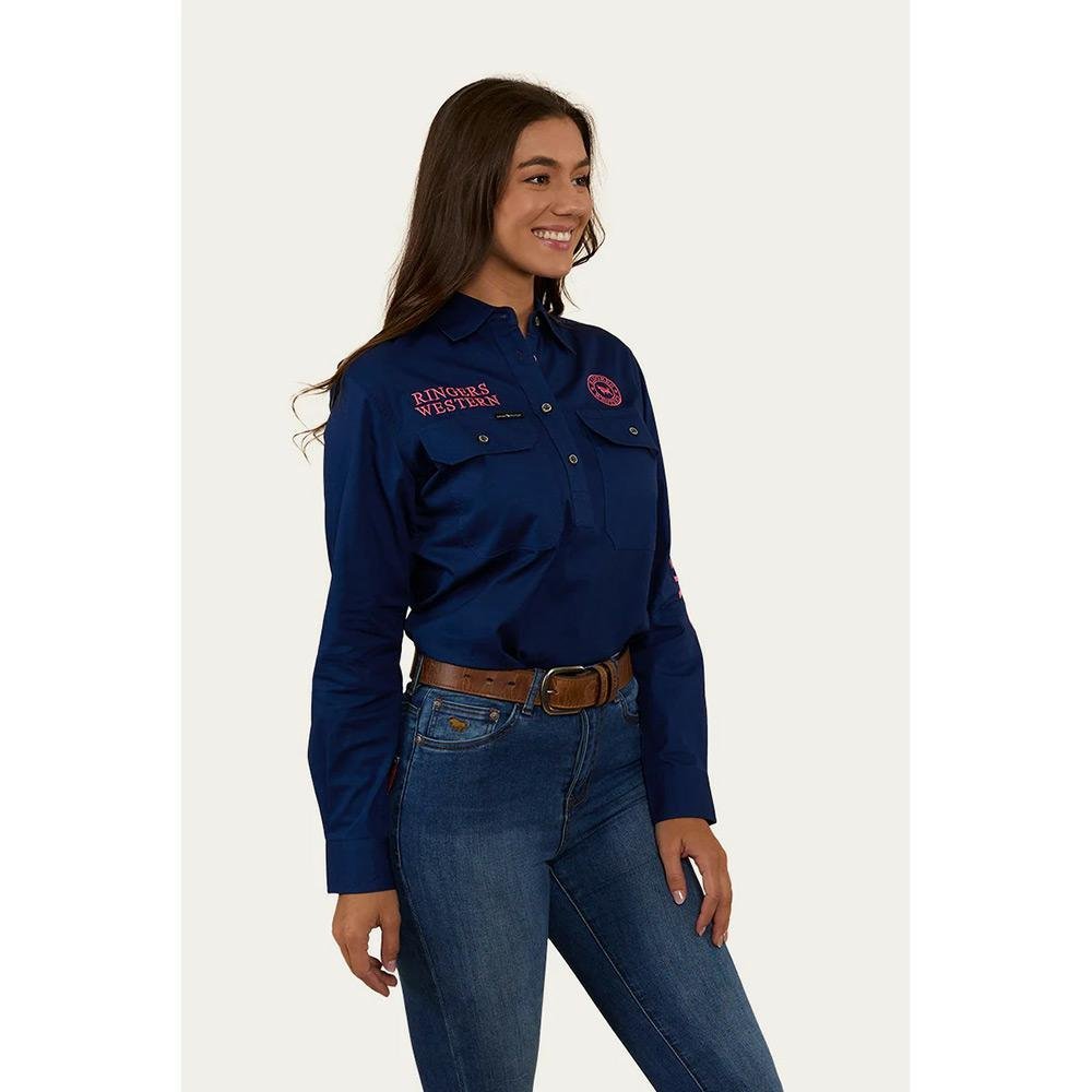 Ringers Western Signature Bull Jillaroo Half Button Work Shirt