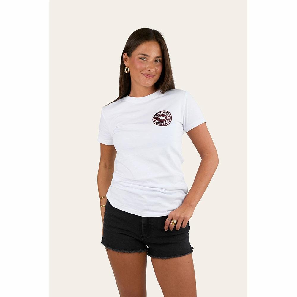 Ringers Western Womens Ridin' Shotgun Christmas T-Shirt