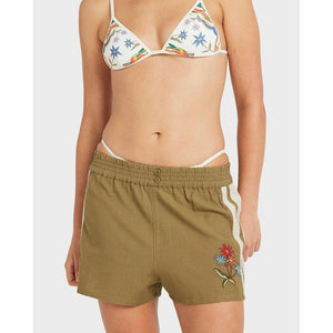 Rvca Mel G Elastic Waist Shorts