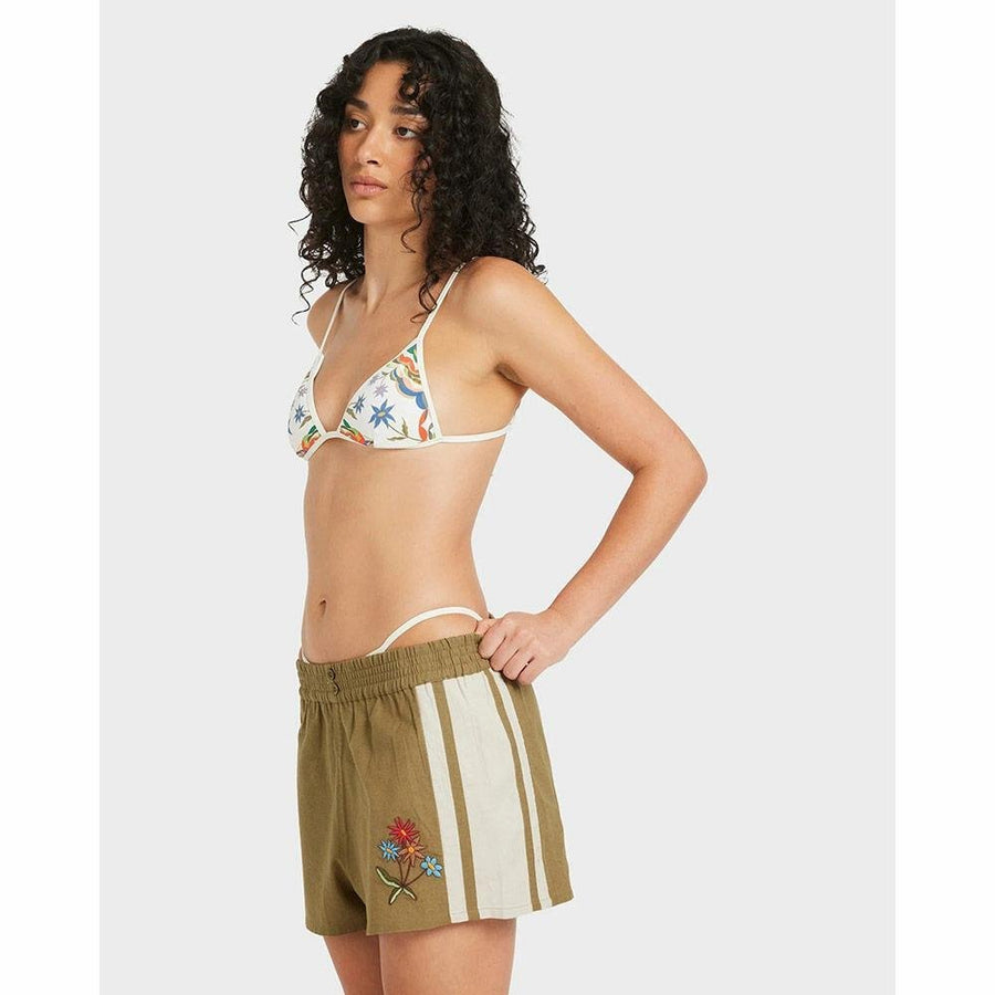 Rvca Mel G Elastic Waist Shorts