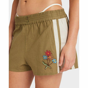 Rvca Mel G Elastic Waist Shorts