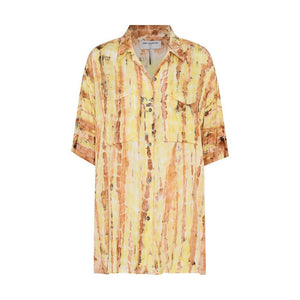 One Teaspoon Tropical Satin Hand Printed Shirt