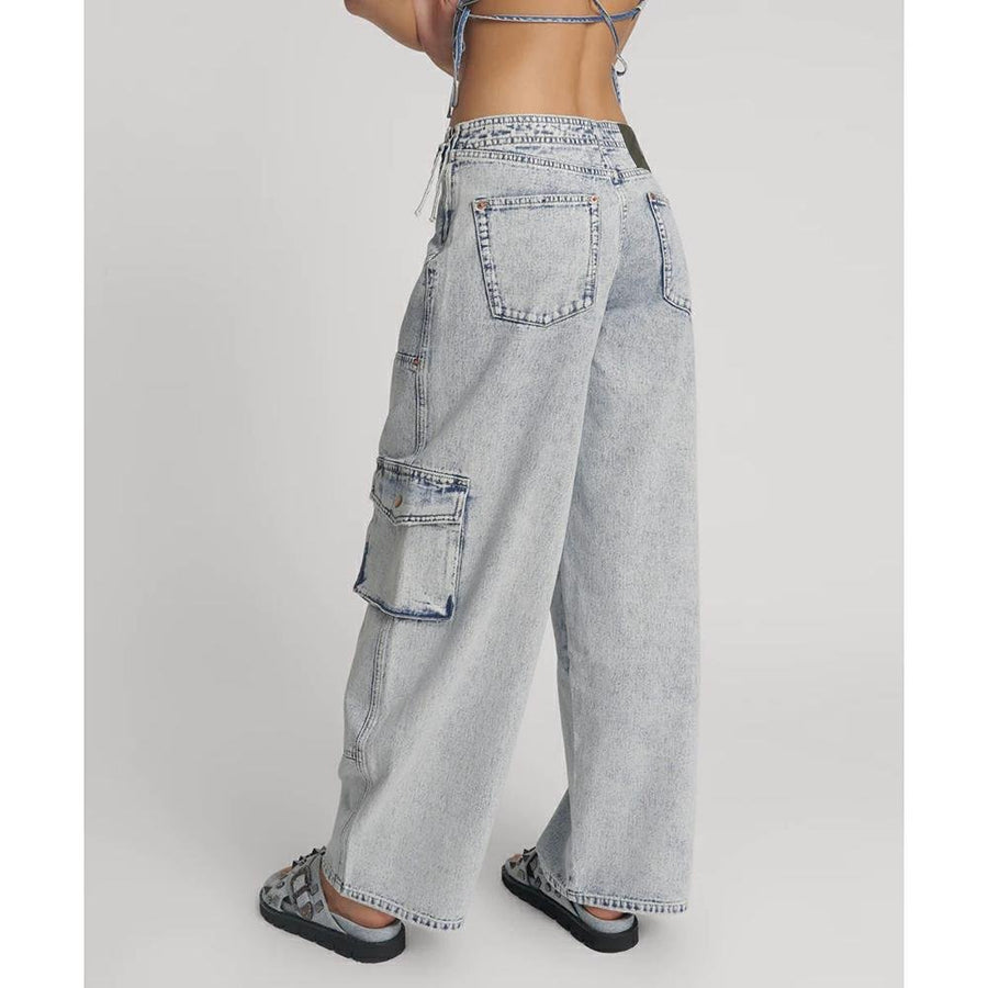 One Teaspoon Bahama High Waist Barrel Leg Denim Jeans