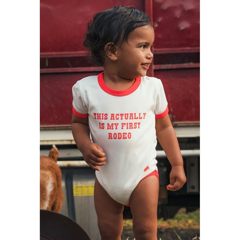 Ringers Western First Rodeo Baby Romper