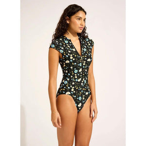 Seafolly Modern Romance Zip Front One Piece