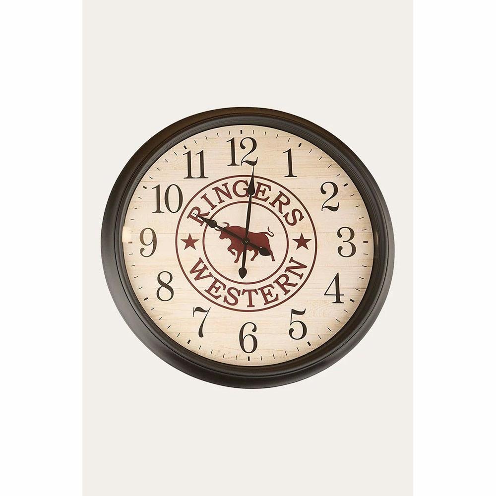 Ringers Western On Time Is Late 30" Clock