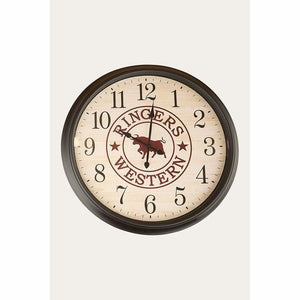 Ringers Western On Time Is Late 30" Clock
